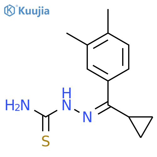 [(z)-[cyclopropyl-(3,4-dimethylphenyl)methylidene]amino]thiourea structure