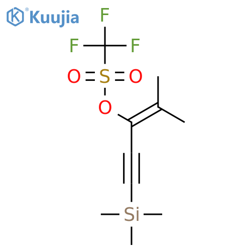 (4-methyl-1-trimethylsilylpent-3-en-1-yn-3-yl) Trifluoromethanesulfonate structure