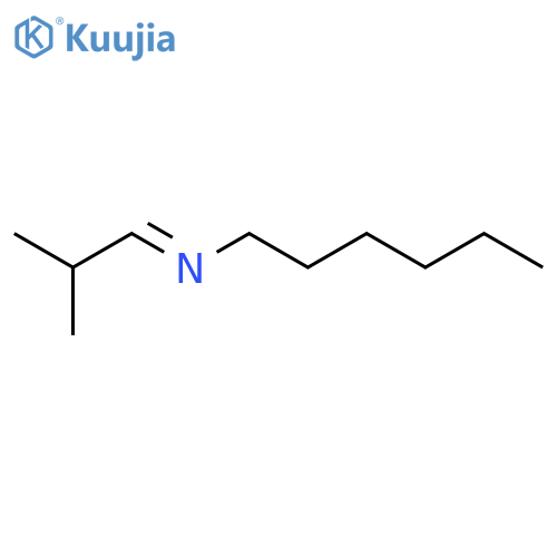 1-Hexanamine, N-(2-methylpropylidene)- structure