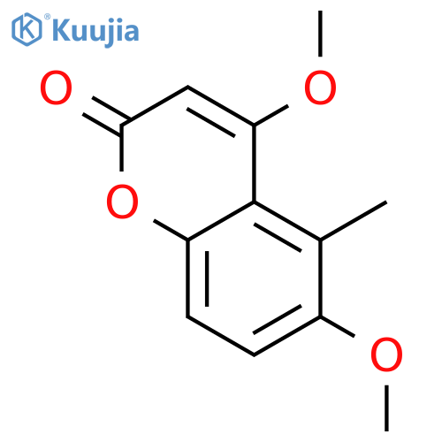 4,6-dimethoxy-5-methyl-chromen-2-one structure