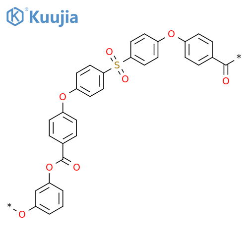 Poly(oxy-1,3-phenyleneoxycarbonyl-1,4-phenyleneoxy-1,4-phenylenesulfonyl-1,4-phenyleneoxy-1,4-phenylenecarbonyl) structure