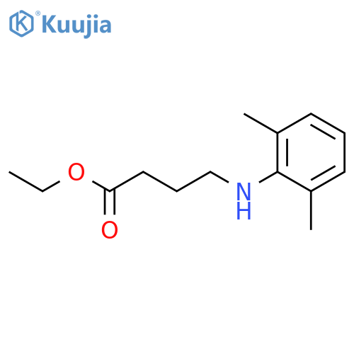 Butanoic acid, 4-[(2,6-dimethylphenyl)amino]-, ethyl ester structure