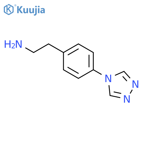 2-4-(4H-1,2,4-triazol-4-yl)phenylethan-1-amine structure