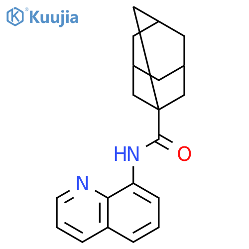 N-(quinolin-8-yl)tricyclo[3.3.1.1~3,7~]decane-1-carboxamide structure