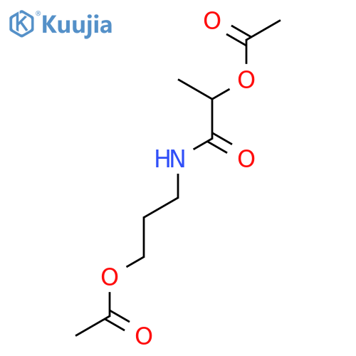 Propanamide,2-(acetyloxy)-N-[3-(acetyloxy)propyl]- structure