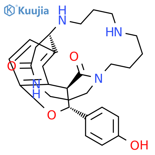 4H-1,16-Etheno-5,15-(propaniminoethano)furo[3,4-l][1,5,10]triazacyclohexadecine-4,21-dione,3,3a,6,7,8,9,10,11,12,13,14,15-dodecahydro-3-(4-hydroxyphenyl)-, (3R,3aR,15S)- structure