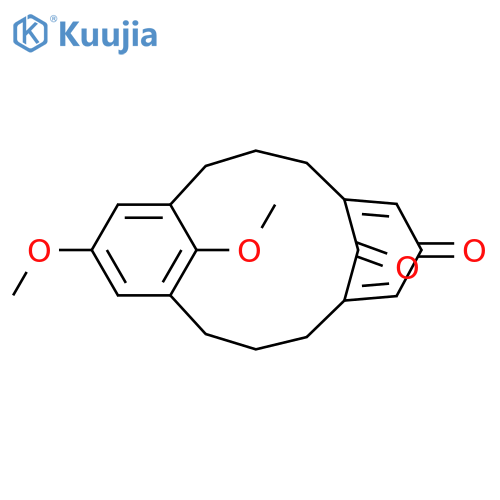 Tricyclo[11.3.1.1(5,9)]octadeca-1(17),5,8,13,15-pentaene- 7,18-dione, 15,17-dimethoxy-, Stereoisomer structure