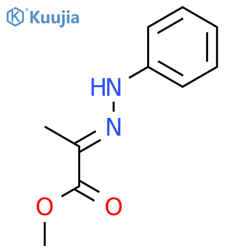 Propanoic acid, 2-(phenylhydrazono)-, methyl ester structure