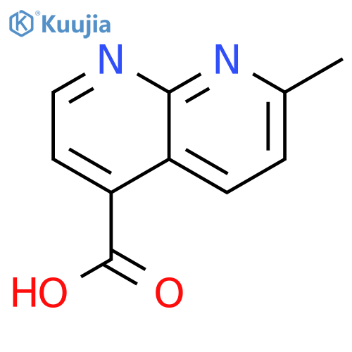 1,8-Naphthyridine-4-carboxylic acid, 7-methyl- structure