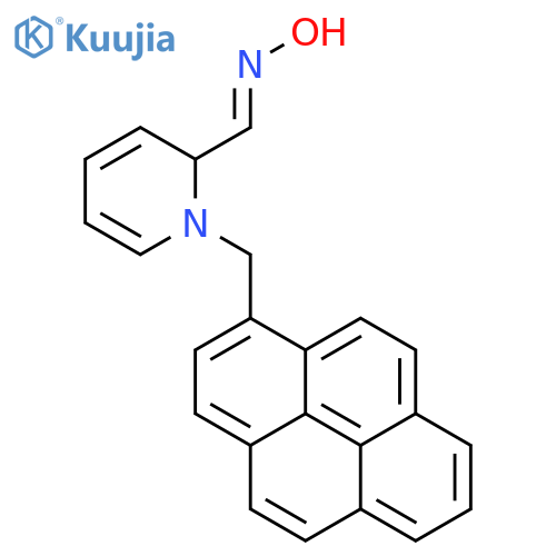 (Z)-N-hydroxy-1-[1-(pyren-1-ylmethyl)-1,2-dihydropyridin-2-yl]methanimine structure