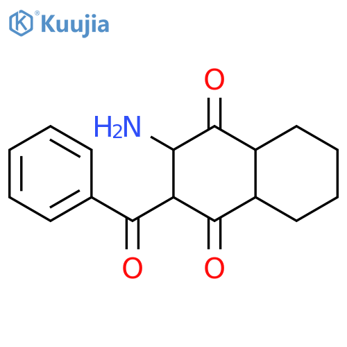 1,4-Naphthalenedione,2-amino-3-benzoyloctahydro- structure