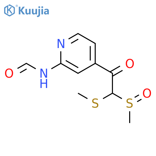 FORMAMIDE, N-[4-[(METHYLSULFINYL)(METHYLTHIO)ACETYL]-2-PYRIDINYL]- structure