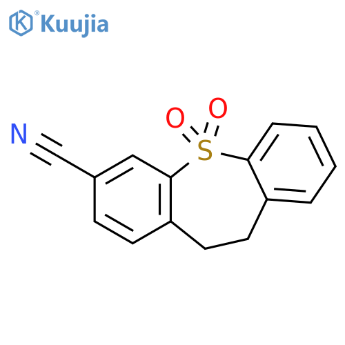 Dibenzo[b,f]thiepin-3-carbonitrile, 10,11-dihydro-, 5,5-dioxide structure