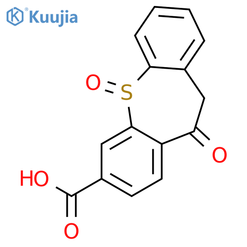 DIBENZO[B,F]THIEPIN-3-CARBOXYLIC ACID, 10,11-DIHYDRO-11-OXO-, 5-OXIDE structure
