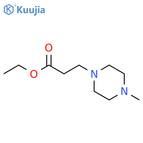 1-Piperazinepropanoicacid, 4-methyl-, ethyl ester structure