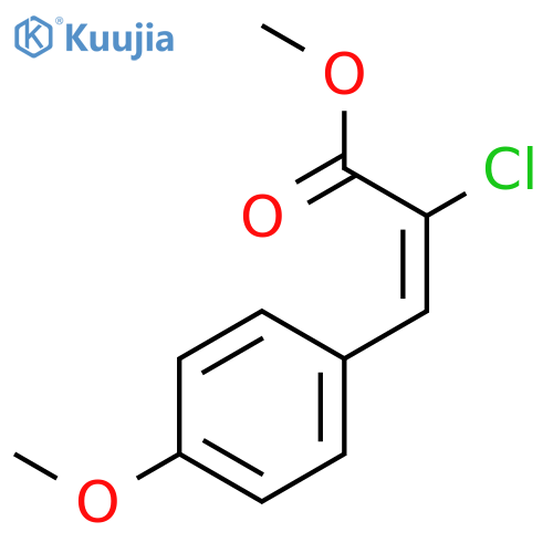2-Propenoic acid, 2-chloro-3-(4-methoxyphenyl)-, methyl ester, (2Z)- structure