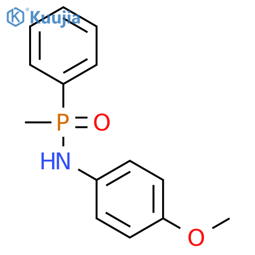 N-(4-methoxyphenyl)-P-methyl-P-phenylphosphinic amide structure