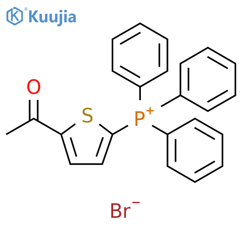 Phosphonium, (5-acetyl-2-thienyl)triphenyl-, bromide structure
