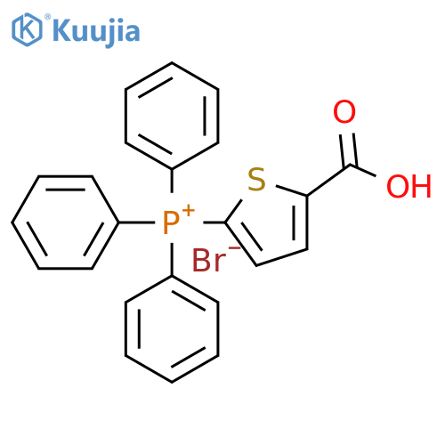 Phosphonium, (5-carboxy-2-thienyl)triphenyl-, bromide structure