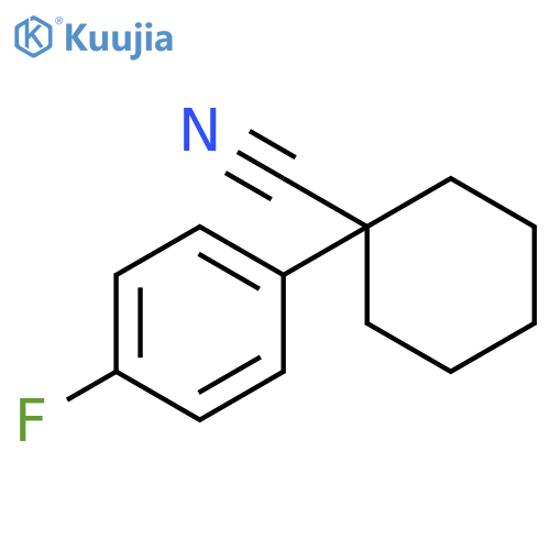 1-(4-Fluorophenyl)cyclohexanecarbonitrile structure
