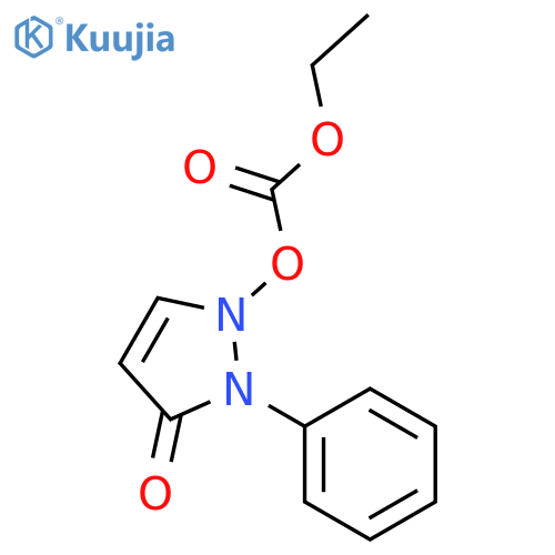 3H-Pyrazol-3-one,1-[(ethoxycarbonyl)oxy]-1,2-dihydro-2-phenyl- (9CI) structure