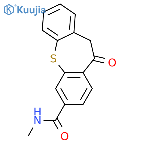 Dibenzo[b,f]thiepin-3-carboxamide, 10,11-dihydro-N-methyl-11-oxo- structure