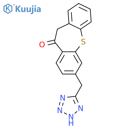 Dibenzo[b,f]thiepin-10(11H)-one, 7-(1H-tetrazol-5-ylmethyl)- structure