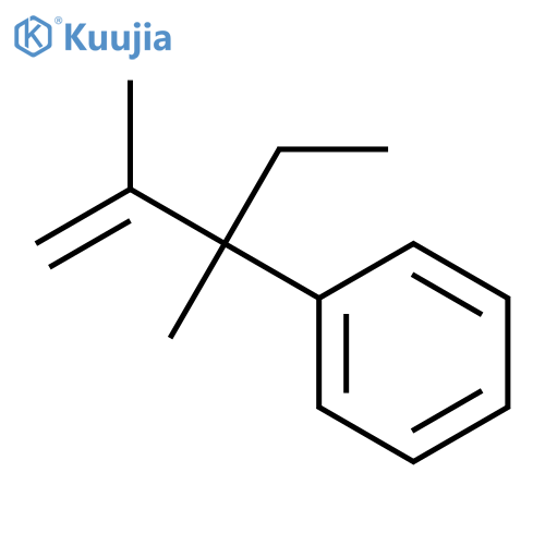 Benzene, (1-ethyl-1,2-dimethyl-2-propenyl)- structure