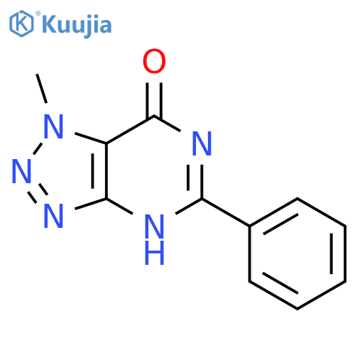 7H-1,2,3-Triazolo[4,5-d]pyrimidin-7-one, 1,4-dihydro-1-methyl-5-phenyl- structure