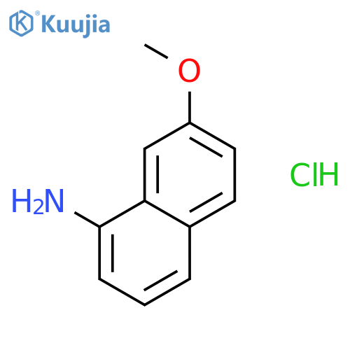 1-NAPHTHALENAMINE, 7-METHOXY-, HYDROCHLORIDE structure