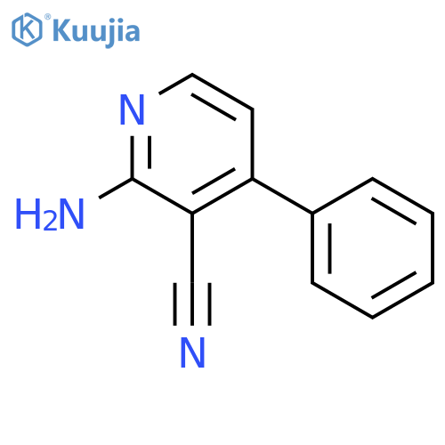 3-Pyridinecarbonitrile, 2-amino-4-phenyl- structure