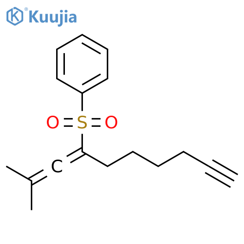 Benzene, [[1-(2-methyl-1-propenylidene)-6-heptynyl]sulfonyl]- structure
