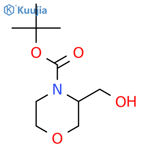 tert-butyl (3S)-3-(hydroxymethyl)morpholine-4-carboxylate structure