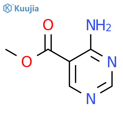 Methyl 4-aminopyrimidine-5-carboxylate structure