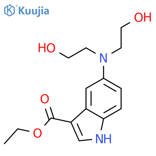Ethyl 5-[bis(2-hydroxyethyl)amino]-1h-indole-3-carboxylate structure