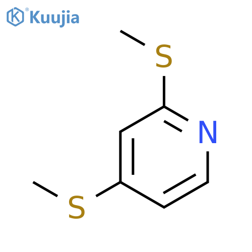 Pyridine,2,4-bis(methylthio)- structure