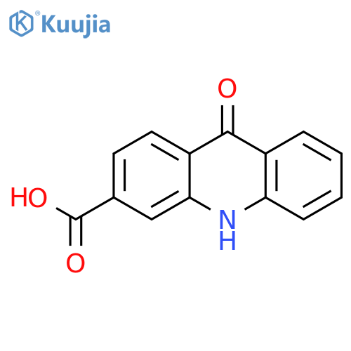 3-Acridinecarboxylic acid, 9,10-dihydro-9-oxo- structure