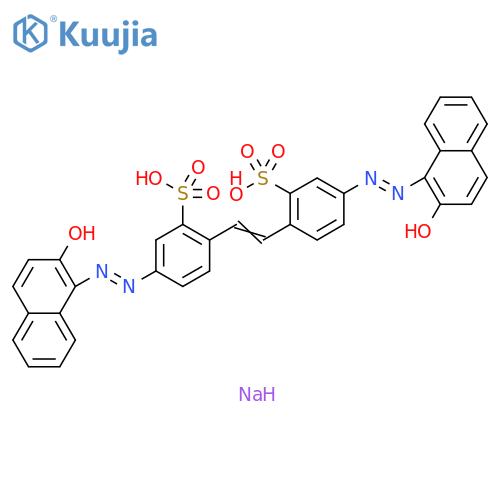 5-[(2z)-2-(2-oxonaphthalen-1-ylidene)hydrazinyl]-2-[(e)-2-[4-[(2e)-2-(2-oxonaphthalen-1-ylidene)hydrazinyl]-2-sulfophenyl]ethenyl]benzenesulfonic Acid structure