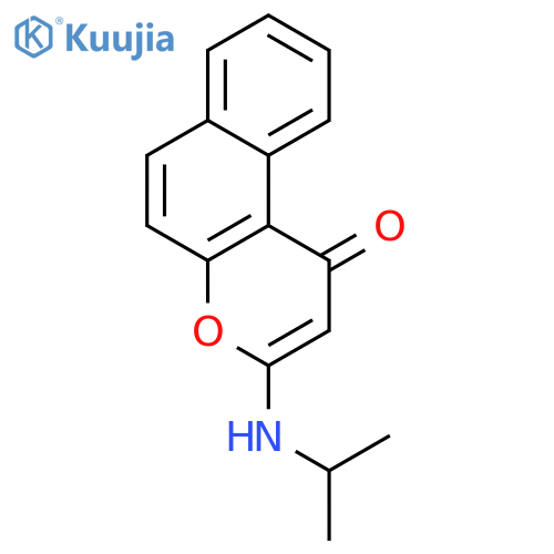 1H-Naphtho[2,1-b]pyran-1-one,3-[(1-methylethyl)amino]- structure