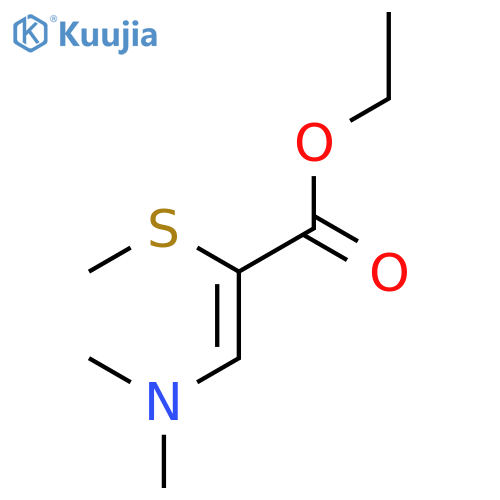 2-Propenoic acid, 3-(dimethylamino)-2-(methylthio)-, ethyl ester structure