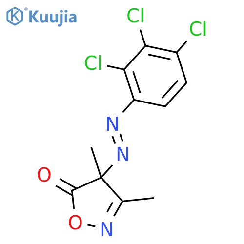 5(4H)-Isoxazolone, 3,4-dimethyl-4-[(2,3,4-trichlorophenyl)azo]- structure