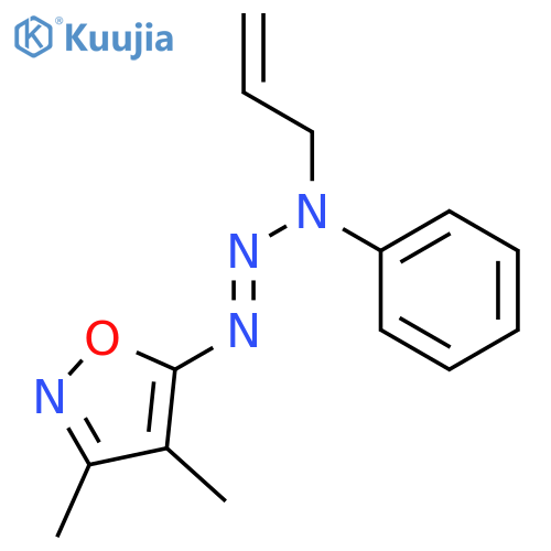 Isoxazole, 3,4-dimethyl-5-[3-phenyl-3-(2-propenyl)-1-triazenyl]- structure
