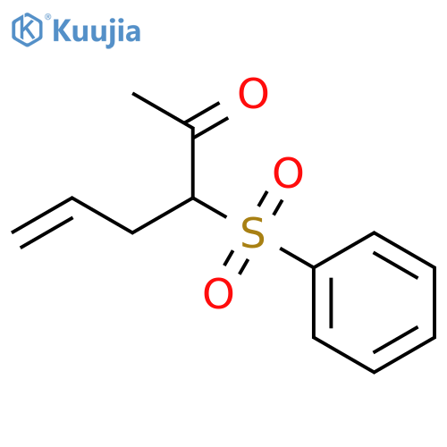 5-Hexen-2-one, 3-(phenylsulfonyl)- structure