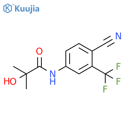 N-4-Cyano-3-(trifluoromethyl)phenyl-2-hydroxy-2-methylpropanamide structure