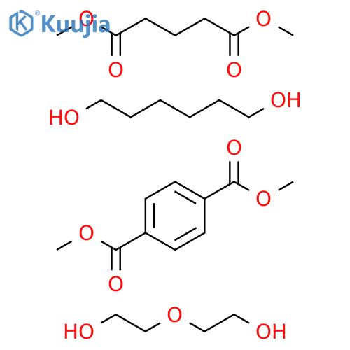 1,4-Benzenedicarboxylicacid,dimethylester,polymerwithdimethylpentanedioate,1,6-hexanedioland2,2'-oxybis[ethanol] structure