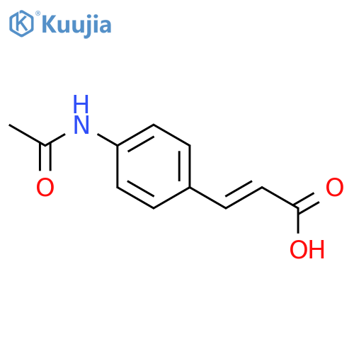 3-4-(Acetylamino)phenylacrylic Acid structure