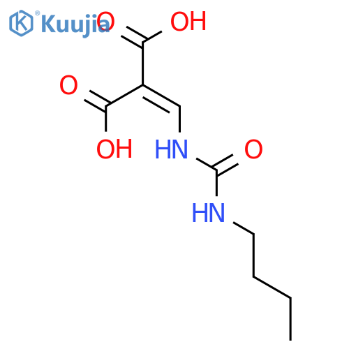 {[(butylcarbamoyl)amino]methylidene}propanedioic acid structure