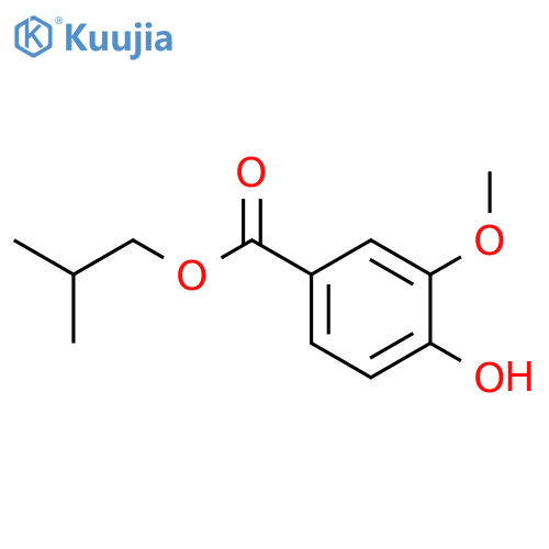 2-methylpropyl 4-hydroxy-3-methoxy-benzoate structure