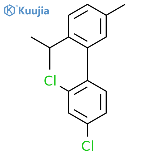 1,1'-Biphenyl, 2,4-dichloro-5'-methyl-2'-(1-methylethyl)- structure