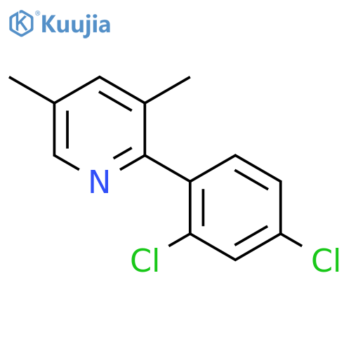 Pyridine, 2-(2,4-dichlorophenyl)-3,5-dimethyl- structure